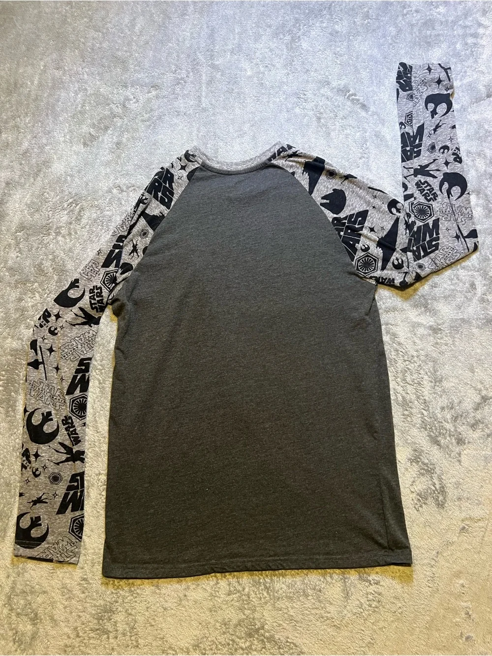 Fifth Sun Star Wars 'The Force Awakens' Long Sleeve Tee - Charcoal & Grey
